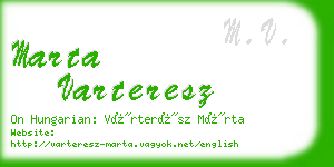 marta varteresz business card